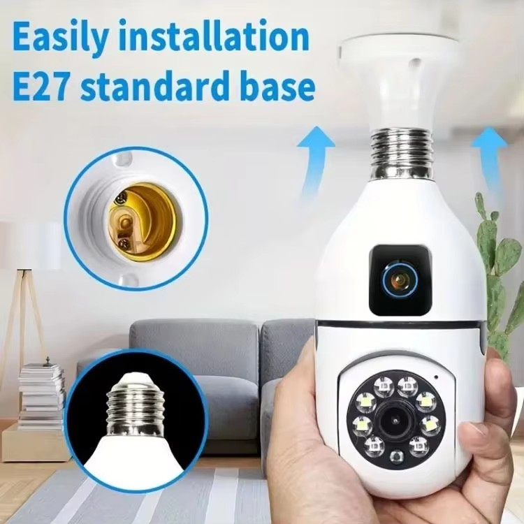 Caméra Ampoule WiFi 360°