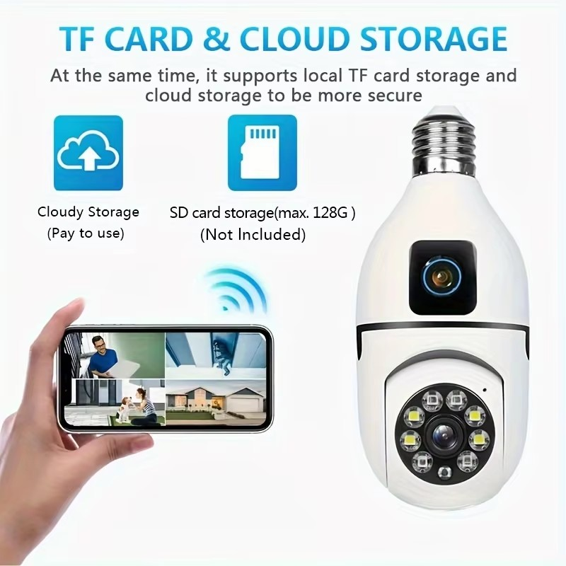 Caméra Ampoule WiFi 360°